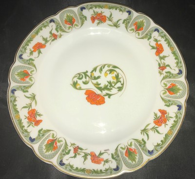 Dinner Plate in Chantoung by Chas Field Haviland Limoges France 8-26-2017