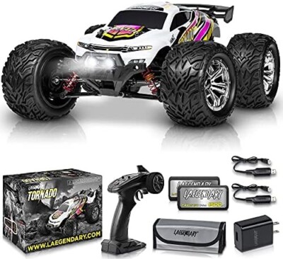 LAEGENDARY 1:12 Scale Large RC Cars 48+ kmh Speed - Remote Control Car 4x4 Of...