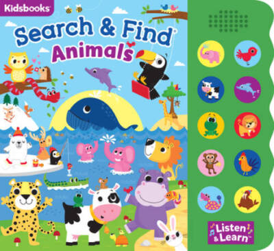 Search  Find: Animals Sound Book-With 10 Fun-to-Press Buttons, a Perfect - GOOD