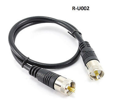 2ft RG8x Coax UHF (PL259) Male to Male Antenna Cable - CablesOnline R-U002. Buy it now for 10.99