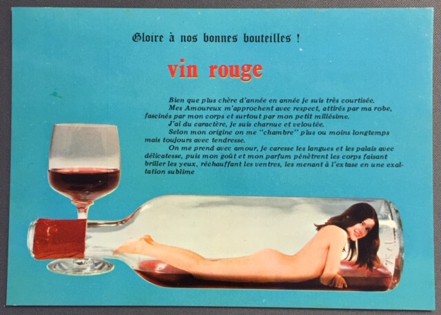 Carte Postale Femme : Vin Rouge (29)