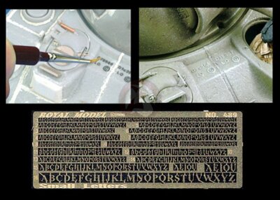 Royal Model 1/35 Letters (Small) (16 Font types in various sizes) [Diorama] 489