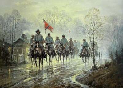 G. Harvey - Jeb Stuart's Return - Good Condition - S/N Lithograph - Signed
