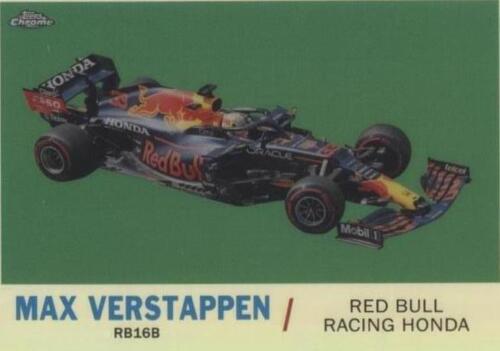 2021 Topps Chrome Formula 1 Max Verstappen PSA 10 Orange