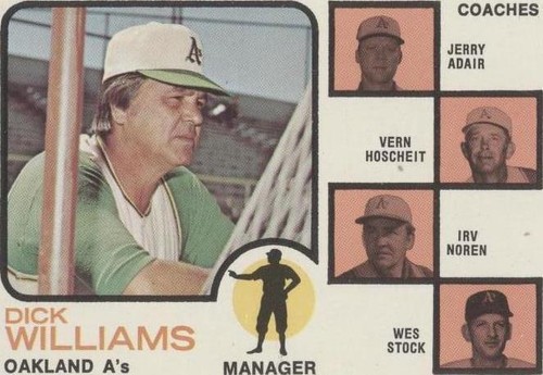 1973 Topps - Dick Williams Irv Noren Jerry Adair #179