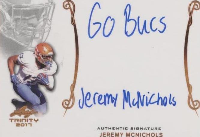 2017 Leaf Trinity Jeremy McNichols #A-JM1