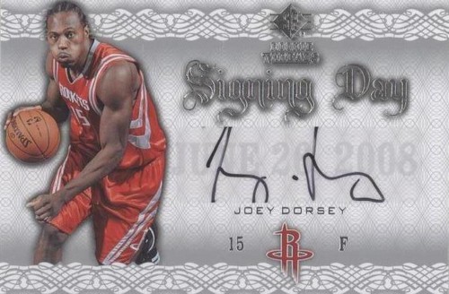2008-09 SP Rookie Threads - Joey Dorsey #SD-JD