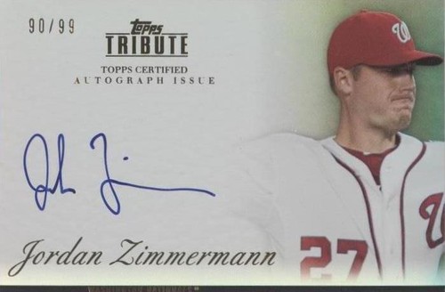 2012 Topps Tribute - Jordan Zimmermann #TA-JZ1
