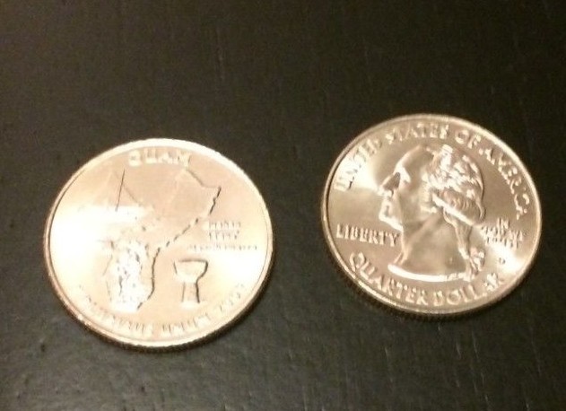 2009-D Guam U.S. Territories Quarter Roll in a Plastic Tube