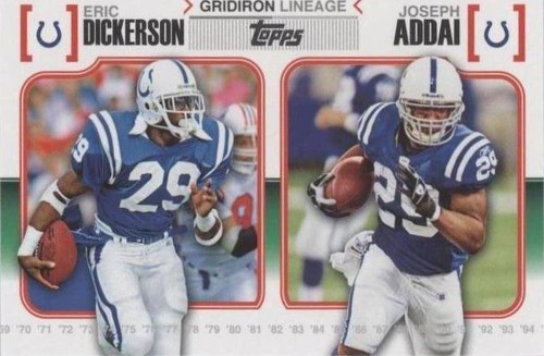 2010 Topps Eric Dickerson Joseph Addai #GL-DA