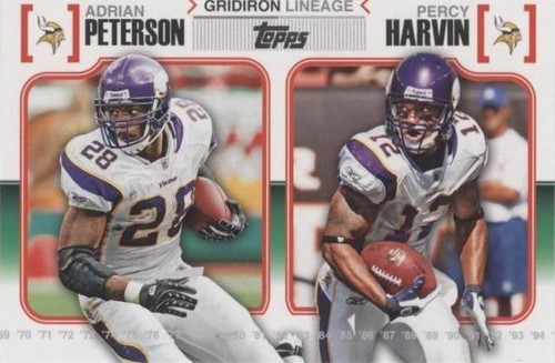 2010 Topps Adrian Peterson Percy Harvin #GL-PH