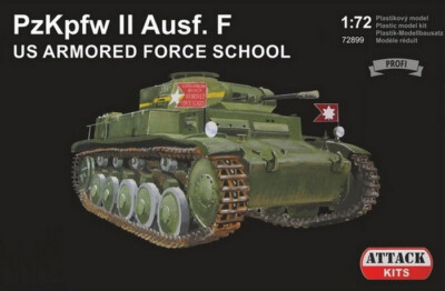 172  Panzerkampfwagen II  Ausf.F Captured  Attack Hobby Kits 72899 Model kit