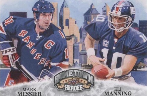 2009 Upper Deck Football Heroes Eli Manning Mark Messier #484