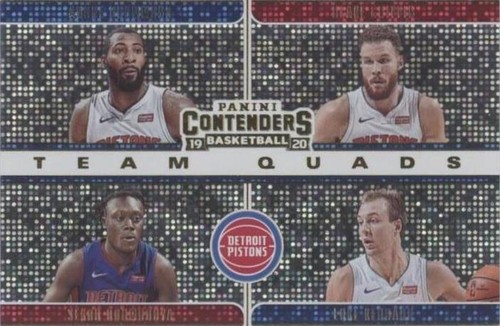 2019-20 Panini Contenders - Luke Kennard/Andre Drummond/Blake Griffin/Sekou Doumbouya #9