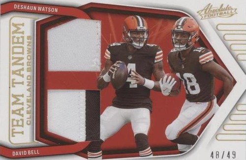 2022 Panini Absolute David Bell Deshaun Watson #TT-DD