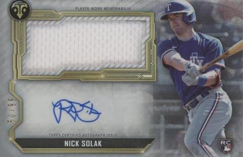 2020 Topps Triple Threads - Nick Solak #ASJR-NS