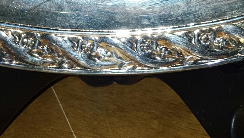 wm a rogers spring flower plater