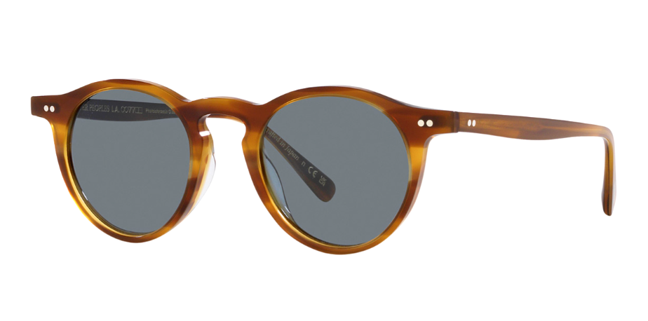 Pre-owned Oliver Peoples Op-13 Ov5504su 1753r8 Sycamore/indigo Photochromic 49 Sunglasses In Blue