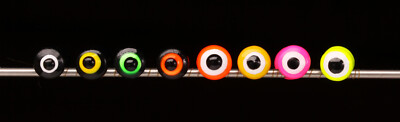 Hareline Dubbin Double Pupil Lead Eyes - Dumbbell Eyes