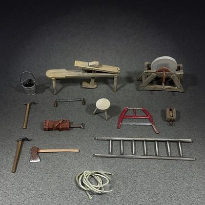 53038 - Farm Tools, 18th-19th Century, Set No.2 - Scenics - Britains