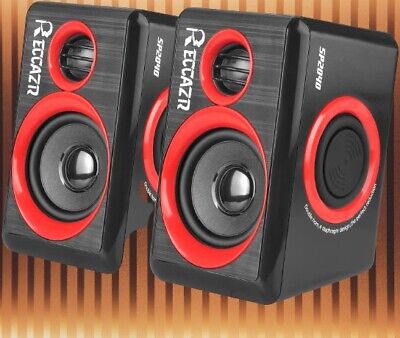 USB Wired Laptop/Computer Speakers with Deep Bass Build-in 4 Loudspeaker 2.0 CH