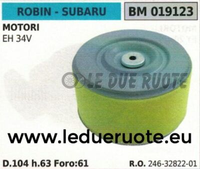 Luxuypon Luftfilter 2 Stück – Kompatibel Mit Robin EY28 EH25-2, Passend Für OEM 234-32607-07, 234-32604-07