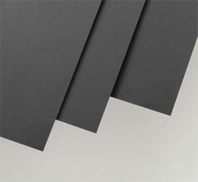 Evergreen Plastic Styrene Black Sheet .010x6x12 (4) - Model Railroad Scratch