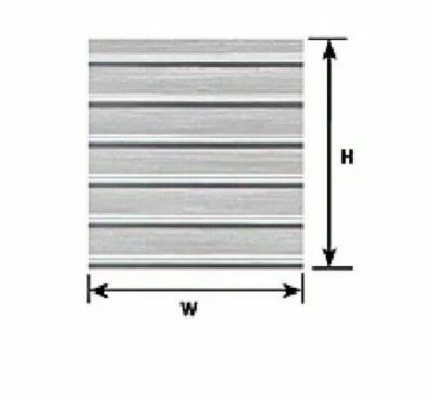 Plastruct: Ribbed Roof Model Building wargames railways ps16 2pc o scale 1:48