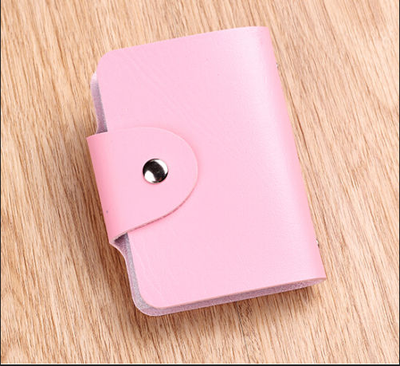 Hot Cute Womens Wallet Holder Pocket Business ID Card Credit Bag Case Pink 1
