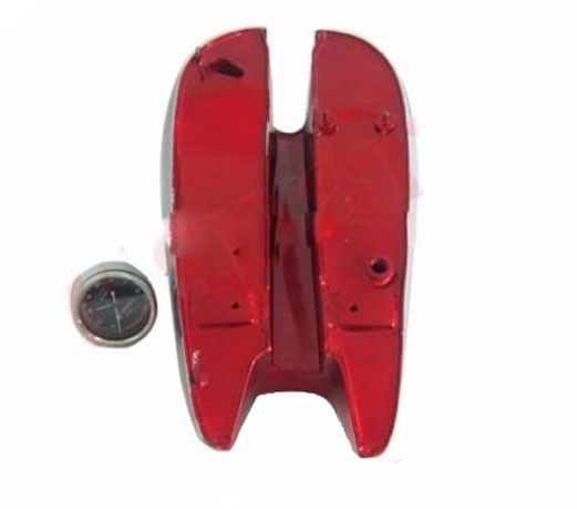 BSA C10 C11 Cherry Painted & Chrome Petrol Tank With Replica Smiths Speedo  