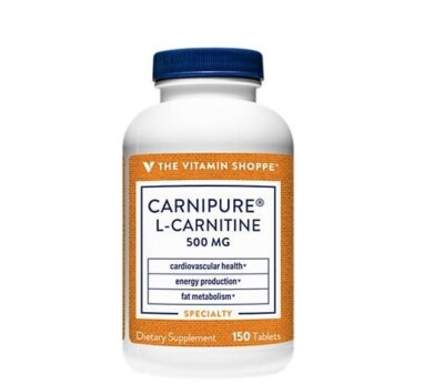 The Vitamin Shoppe Carnipure L-Carnitine 500mg 150 Tablets - Exp 6/2025