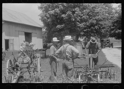Public auction,central Ohio,OH,Farm Security Administration,FSA,August 1938,60