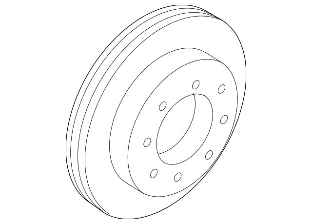 Genuine Rear Disc Brake Rotor Assembly NC2Z2C026B