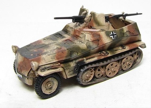 Ballistics×HALF TRACK PRODUCTS Half-track Sd.Kfz.10/5 with armor and 2 cm Flak 38 + Crewmen
