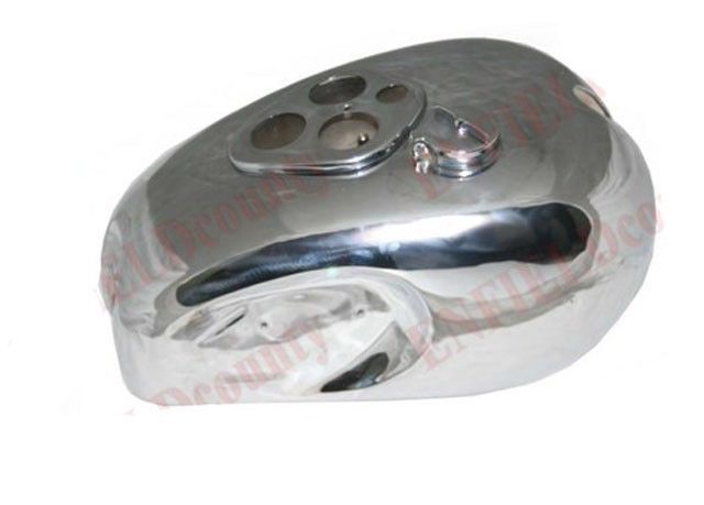 Fits T90 Triumph 5t Speed Twin Steel Chrome Gas Petrol Fuel Tank With Cap