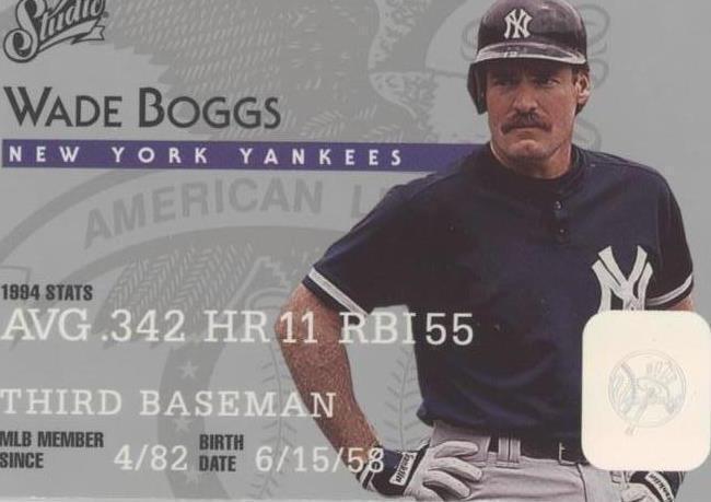1995 Studio - Wade Boggs #46