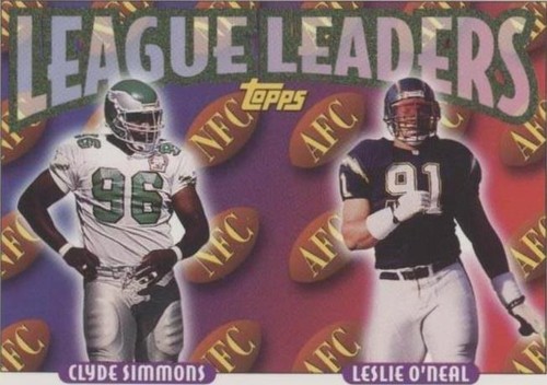 1993 Topps Clyde Simmons Leslie O'Neal #218