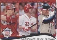 2014 Topps - Freddie Freeman Jay Bruce Paul Goldschmidt #143