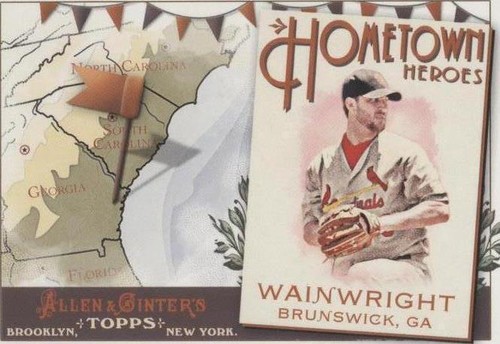 2011 Topps Allen & Ginter's - Adam Wainwright #HH9