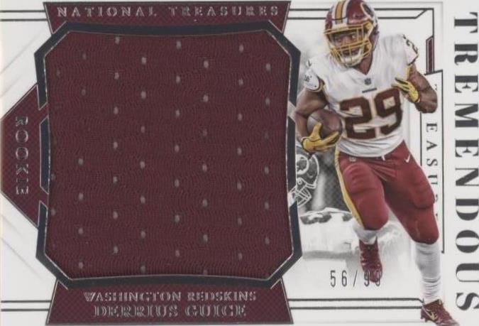 2018 Panini National Treasures Derrius Guice #TT-15
