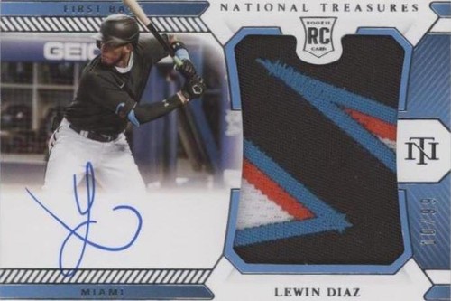 2021 Panini National Treasures - Lewin Diaz #164