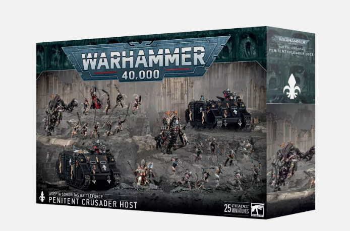 Адепт Сороритас, Кающийся крестоносец, ведущий боевую силу Warhammer 40k, НОВЫЙ в КОРОБКЕ