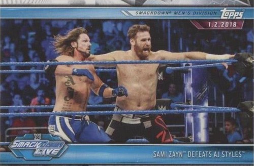 2019 Topps WWE Road to Wrestlemania - AJ Styles Sami Zayn #82