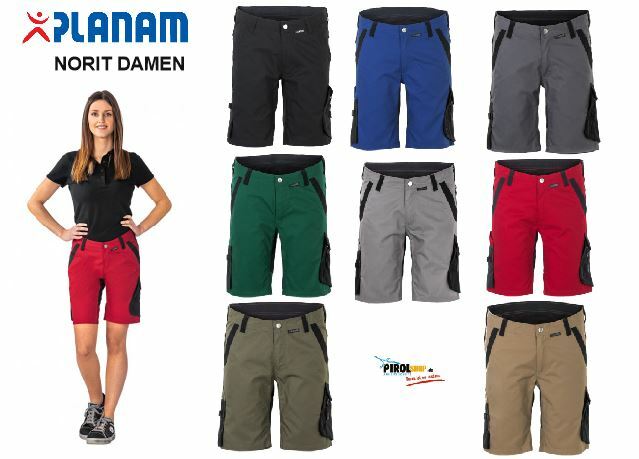 Planam Damen Arbeitsshort NORIT kurze Arbeitshose Workwear Shorts für Frauen