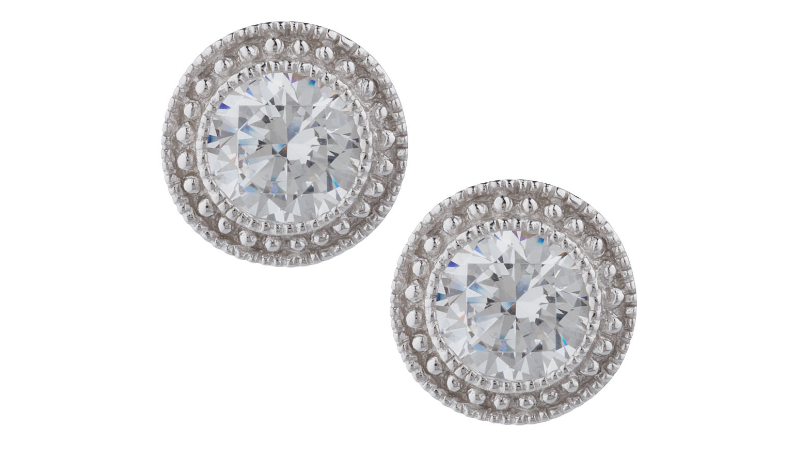 Esposito Diamonique Sterling 2.00cttw Bezel Stud Earrings