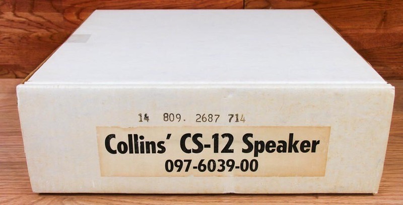 BRAND NEW IN BOX COLLINS WINGED EMBLEM CS-12 LOUDSPEAKER 20V-2 20V-3 75A-4 R-390