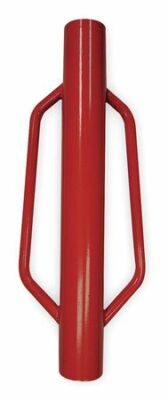 Zoro Select 4Lvn8 Fence Post Driver, 17.5 Lb Wt, 24 In H, 2 3/4 In Id Steel