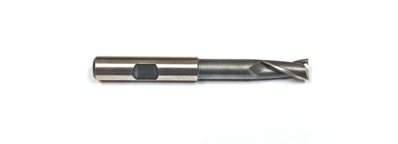 8.5mm (.3346") 2-Flute HSS CC End Mill Radius .020"  Shank 3/8" MF4010115