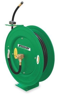 Speedaire 2Cua9 Spring Return Hose Reel, 1/2 In Hose Dia., 50 Ft Length, 300 Psi
