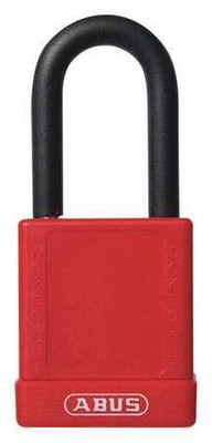 Abus 74/40 Kd Red Lockout Padlock, Kd, Red, 1-3/4''H, Standards: Osha